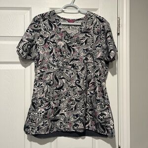 Vera Bradley Black and Pink Paisley Blouse